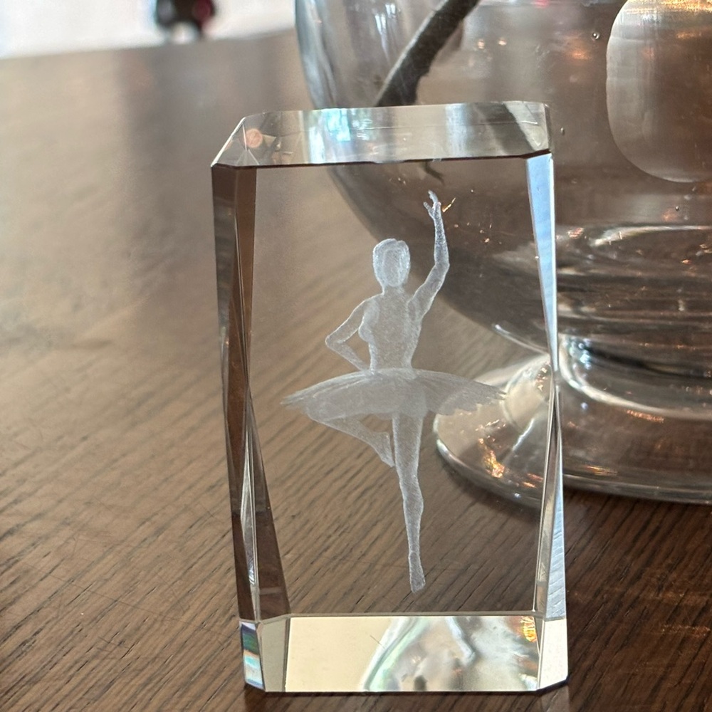 Elegant Crystal Ballerina Figurine